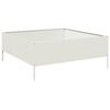 vidaXL Canteiro elevado de jardim 100x100x25 cm a&ccedil;o branco