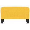 vidaXL Banco 70x35x41 cm tecido amarelo-claro
