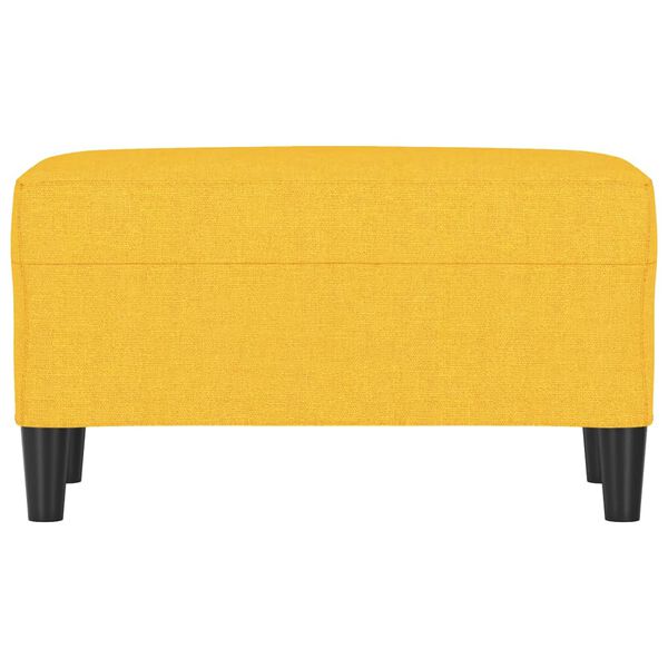 vidaXL Banco 70x35x41 cm tecido amarelo-claro