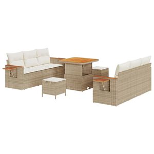 vidaXL Conjunto de Sof&aacute; de Jardim 11 unid. 8-N&uacute;mero de lugares