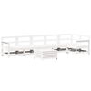 vidaXL 7 pcs conjunto de sof&aacute;s para jardim pinho maci&ccedil;o branco