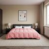 vidaXL Duvet de Ano Inteiro Colchonete Rosa 240 x 260 cm Microfibra