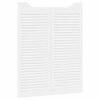vidaXL Portas de batente design de persiana 2-Par 100x80 cm branco