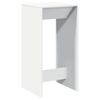 vidaXL Mesa de bar 51x50x103,5 cm derivados de madeira branco