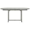 vidaXL Mesa de jantar p/ jardim (120-170)x80x75 cm ac&aacute;cia maci&ccedil;a