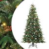 vidaXL &Aacute;rvore de Natal Articulada Artificial Verde 240 cm PE e PVC
