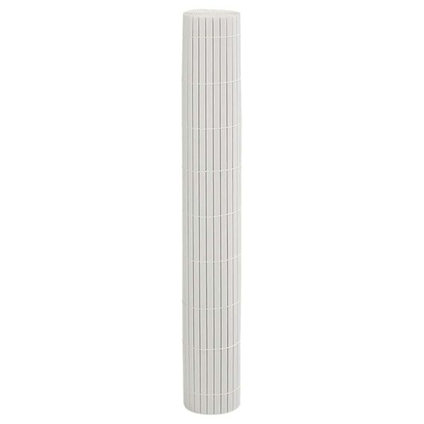 vidaXL Cerca de jardim dupla face branco 1,8x5 m PVC