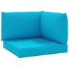 vidaXL Almofad&otilde;es para paletes 3 pcs tecido oxford azul-claro