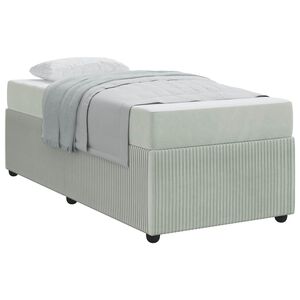 vidaXL Estrutura da Cama Cinzento-claro 80 x 200 cm tecido