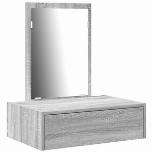 vidaXL Mesa de vestir Cinzeto 60 x 40 x 70 cm Derivados de Madeira