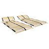 vidaXL Estrados de ripas 2 pcs com 28 ripas 7 zonas 80x200 cm