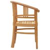 vidaXL 5 pcs conjunto de jantar p/ jardim madeira de teca maci&ccedil;a