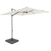 vidaXL Guarda-sol de jardim com base port&aacute;til areia