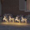 vidaXL Renard LED com 80 LEDs 4 pcs Multicolorido PET