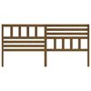 vidaXL Cabeceira de cama 186x4x100 cm pinho maci&ccedil;o castanho mel