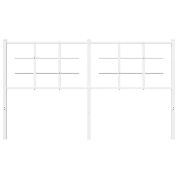 vidaXL Cabeceira de substitui&ccedil;&atilde;o 160 cm metal branco