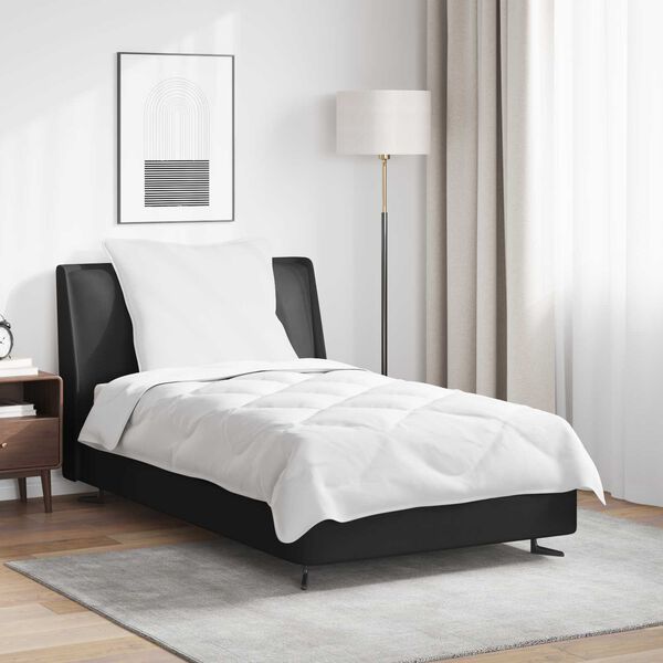 vidaXL Conjunto de Edredom com travesseiro 2 pcs Branco Microfibra