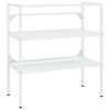 vidaXL Estrutura p/ lavat&oacute;rio casa de banho ferro 79x38x83 cm branco