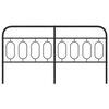 vidaXL Cabeceira de cama 193 cm metal preto