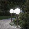 vidaXL Lumin&aacute;rias de balizador com tomada, 3 pe&ccedil;as, 80 cm, a&ccedil;o inoxid&aacute;vel, IP44