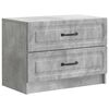 vidaXL Arm&aacute;rio de Cabeceira Cinzento Cimento 62 x 34,5 x 44,5 cm