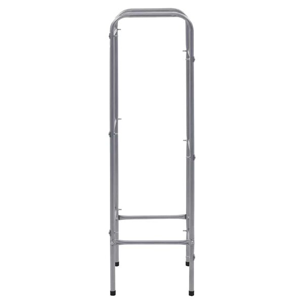 vidaXL Prateleira para 3 caixas 50x33x116 cm a&ccedil;o prateado