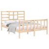 vidaXL Estrutura de cama 140x190 cm madeira maci&ccedil;a