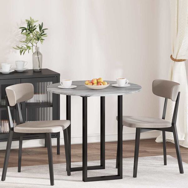 vidaXL Tampo de Mesa Sonoma cinzento 80 x 80 x 1,5 cm