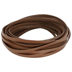 vidaXL Pulseira de Couro 1 Castanho 500 x 0,6 cm Couro