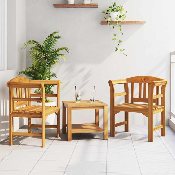 vidaXL Banco de Rosa Natural 68,5 x 46 x 82,5 cm