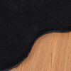 vidaXL Tapete de Pelo Sint&eacute;tico de Coelho Olite Preto 60 x 90 cm