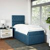 vidaXL Cama boxspring com colch&atilde;o 90x190 cm veludo azul