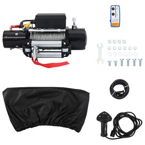 vidaXL Guincho El&eacute;trico PVC Preto