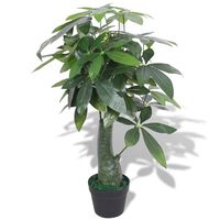 vidaXL Planta árvore da sorte artificial com vaso 85 cm verde