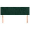 vidaXL Cabeceiras verde-escuro 144x5x78/88 cm veludo