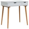 vidaxl Mesa de vestir FAUSKE Branco 76 x 50 x 78 cm