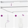 vidaXL Estrutura do Toldos Retr&aacute;teis El&eacute;tricos Branco 2,5 x 2 m