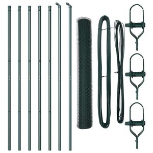 vidaXL Poste de Cerca Verde