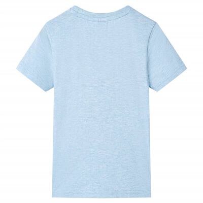 T-shirt para criança azul-suave mesclado 92