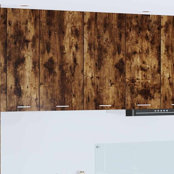 vidaXL Arm&aacute;rio suspenso Riga Carvalho Defumado 80 x 31 x 80 cm