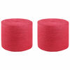 vidaXL Corda de Juta 2 pcs Vermelho 100% juta Tossa