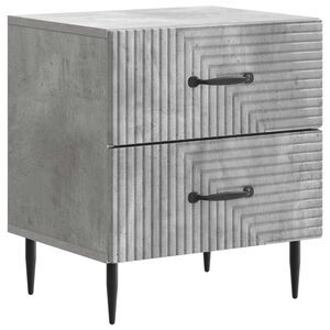 vidaXL Arm&aacute;rio de Cabeceira Cinzento Cimento 43 x 34,5 x 47,5 cm