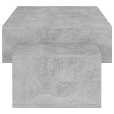 vidaXL Mesa de centro 105x55x32 cm contraplacado cinzento cimento