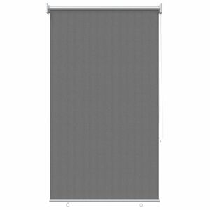 vidaXL Persiana Rol&ocirc; Externa com Bloco de 90% UV Cinzento-claro HDPE