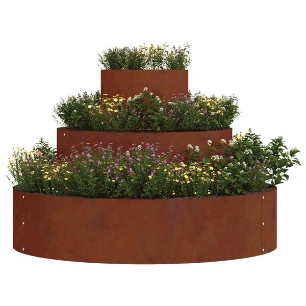 vidaXL Vaso de Jardim Castanho 90 x 90 x 20 cm