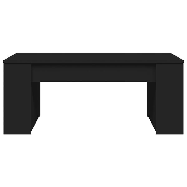 vidaXL Mesa de centro 102x55x42 cm derivados de madeira preto