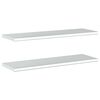 vidaXL Prateleiras de parede 2 pcs 100x30 cm a&ccedil;o inoxid&aacute;vel prateado
