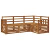 vidaXL Conjuntos de sof&aacute;s 4 pcs Natural Madeira S&oacute;lida de Ac&aacute;cia