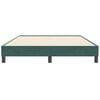 vidaXL Estrutura de cama sem colch&atilde;o 140x210 cm veludo verde-escuro