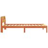 vidaXL Estrutura da Cama com cabeceira Marrom Cera 90 x 200 cm